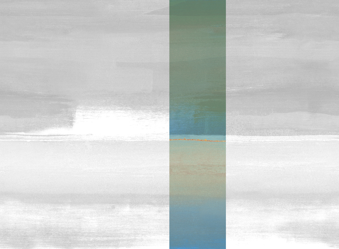 Wandbild Alegranza - Green Blue Panel 4