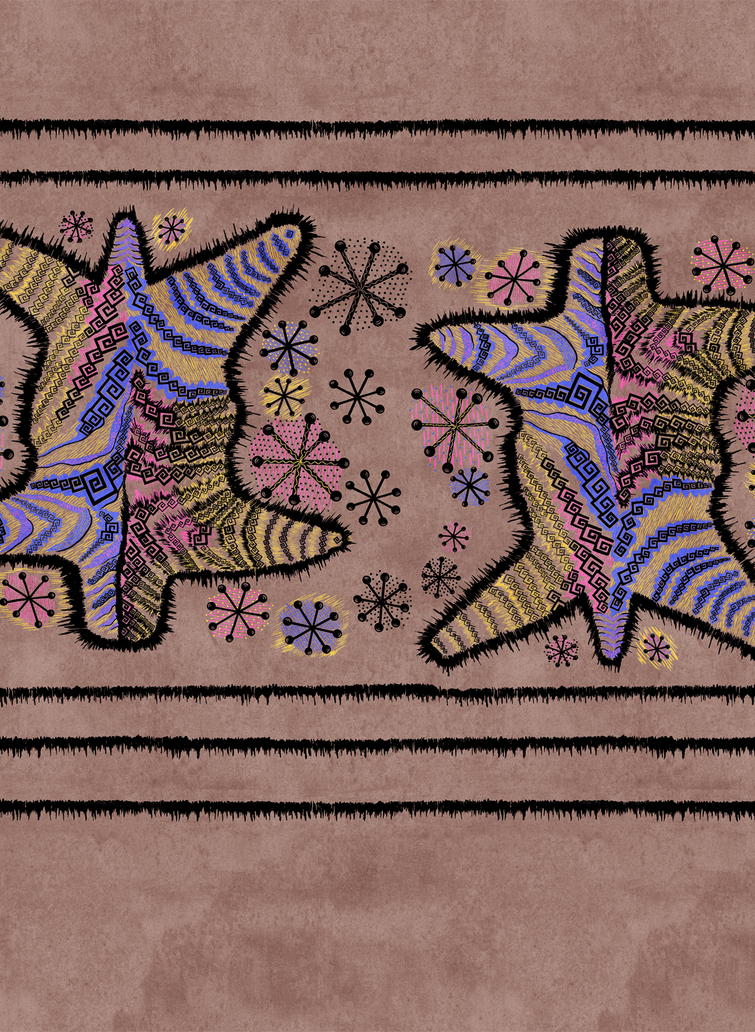 Wandbild Zebra Skin - Coco