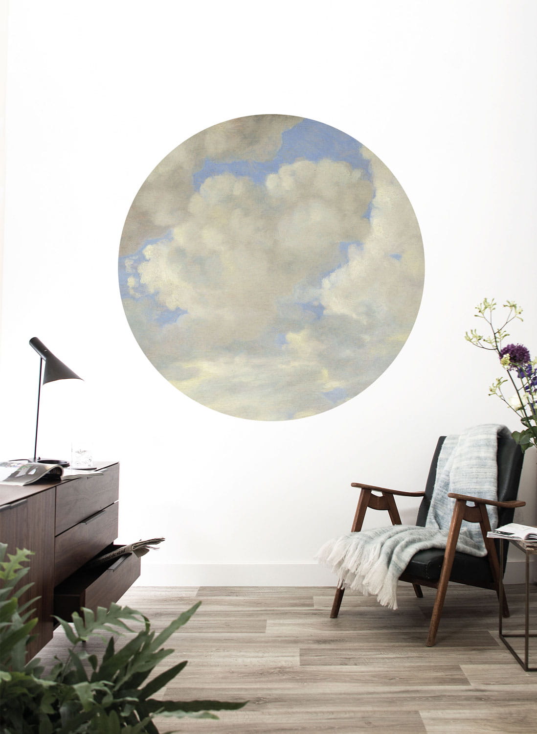 Wandbild Golden Age Clouds 4 Circle