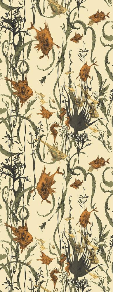 Tapete Jardin Marine - RM115-05 - Orange