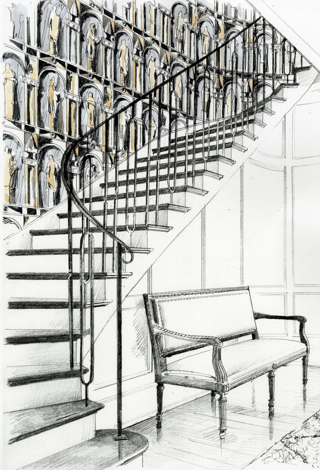 Tapete Montacute - Platinum Grey/ Ink