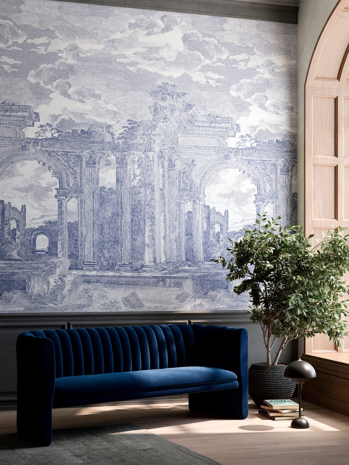 Wandbild Rovine - Denim Blue