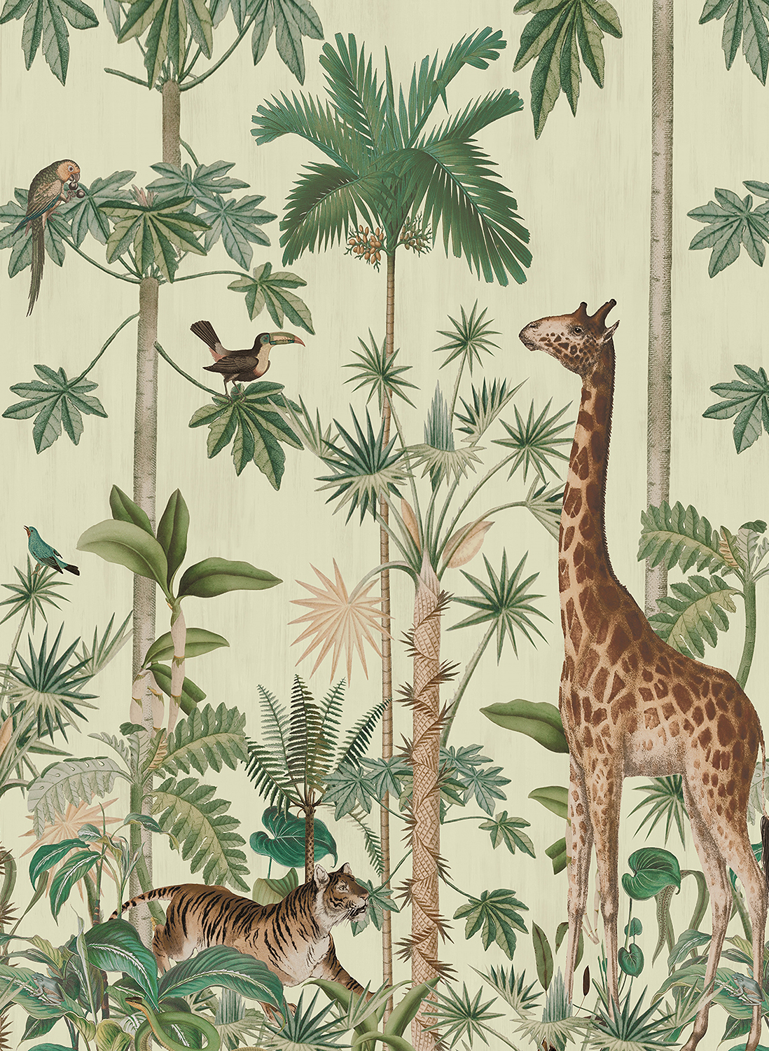 Wandbild Giraffes Stroll - Sunny