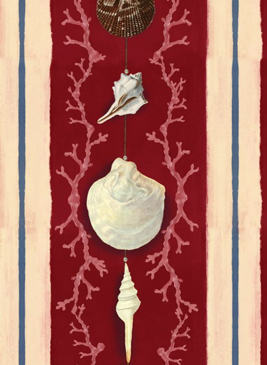 Tapete Coquillage - Red/ White/ Blue