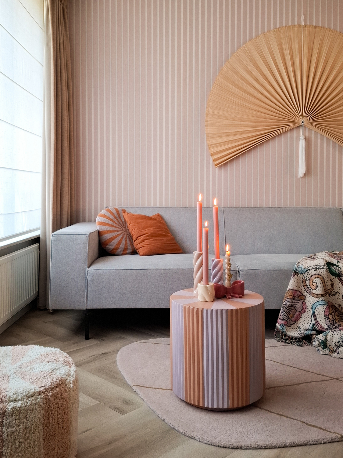 Tapete Ribbon / Lintjes - Old Pink / Oudroze