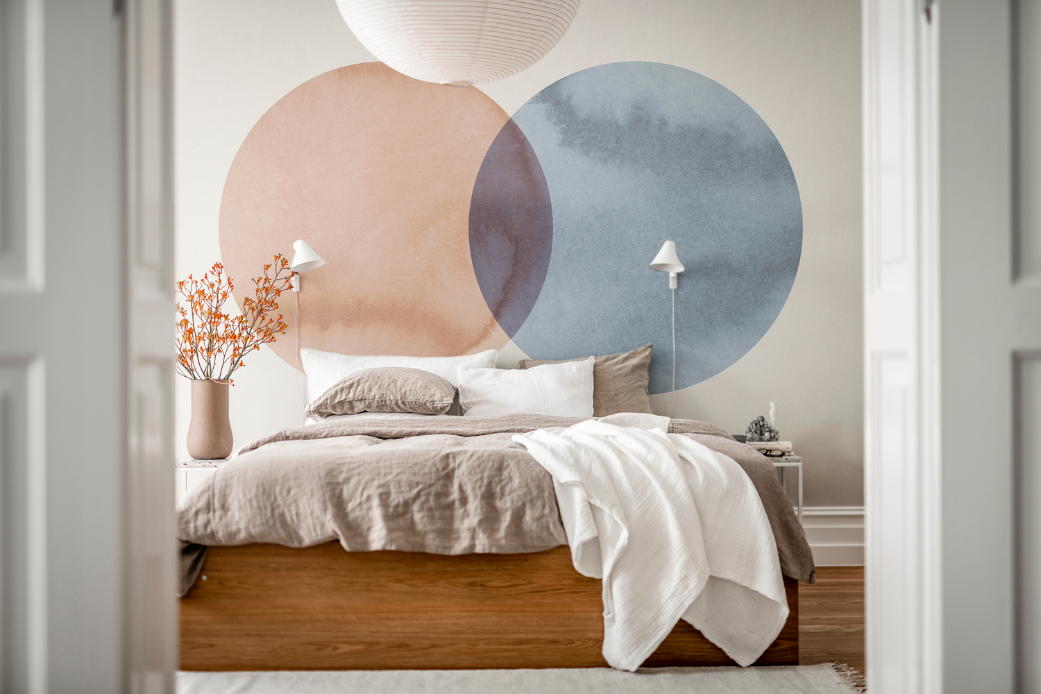 Wandbild Eclipse - Red/ Blue