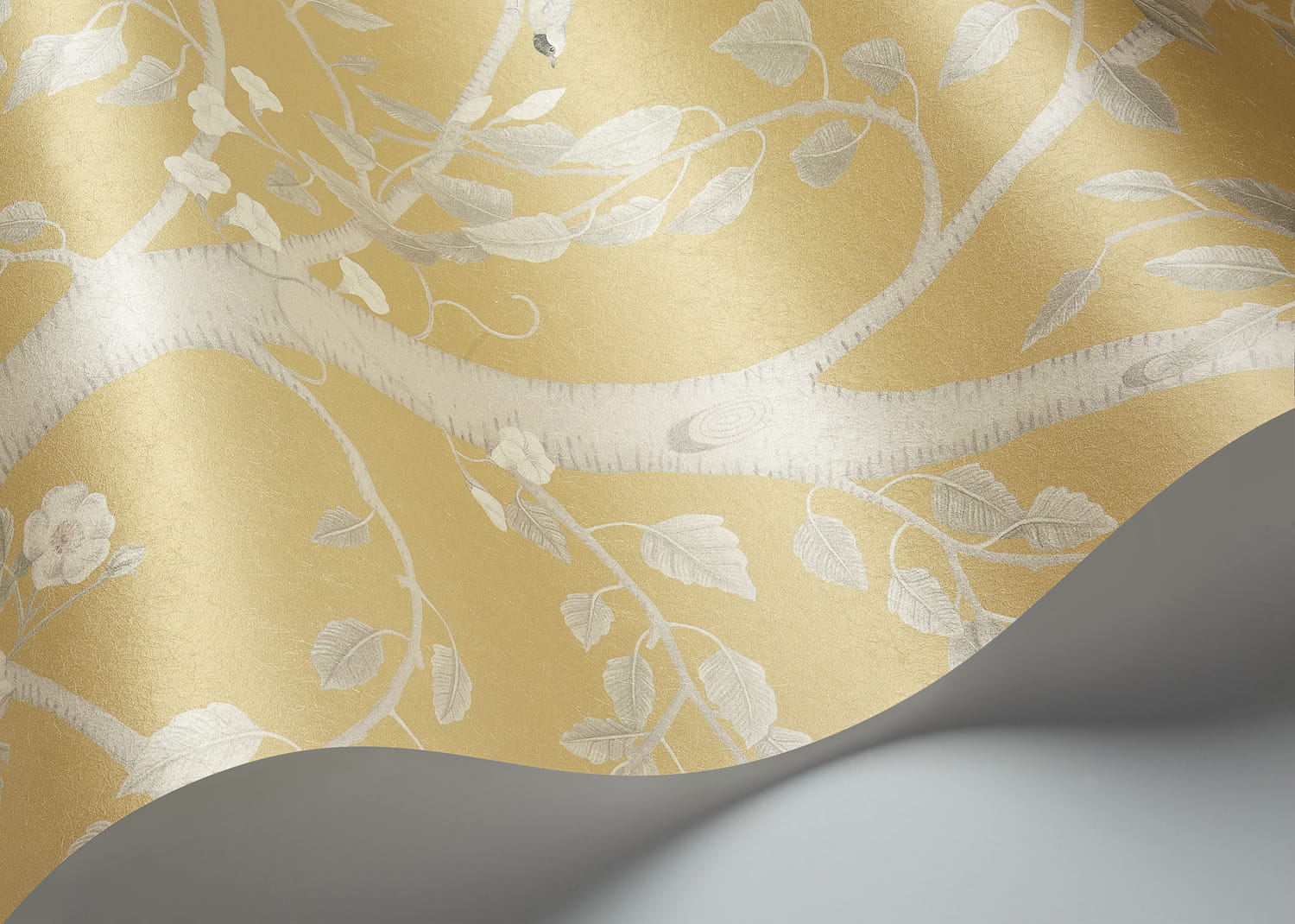 Wandbild Seasonal Woods - Gold Pearl