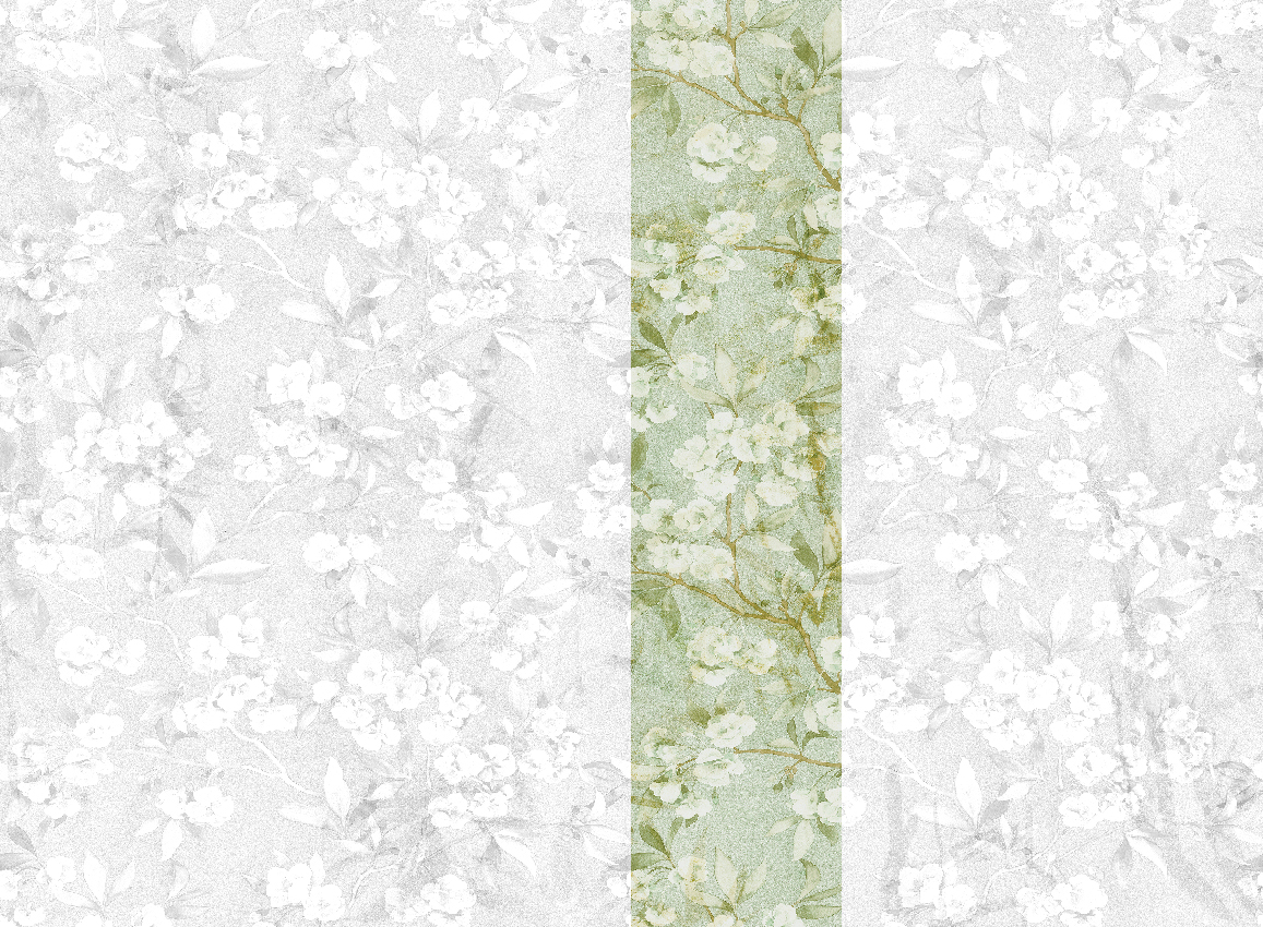 Wandbild Momo - Green Panel 4