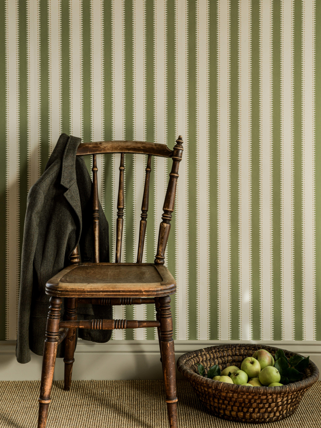 Tapete Jagged Stripe - Leaf Green