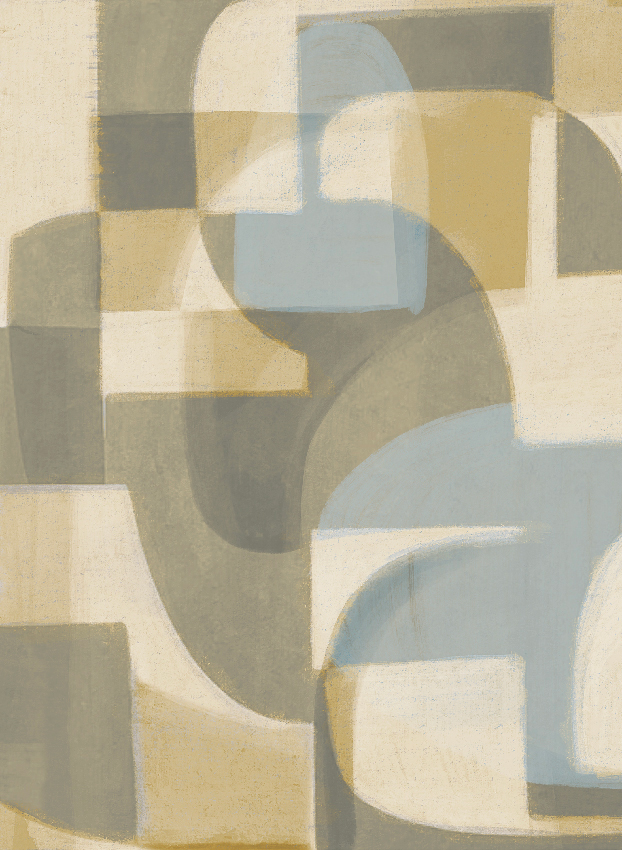 Wandbild Pacha - Yellow Blue Panel 1