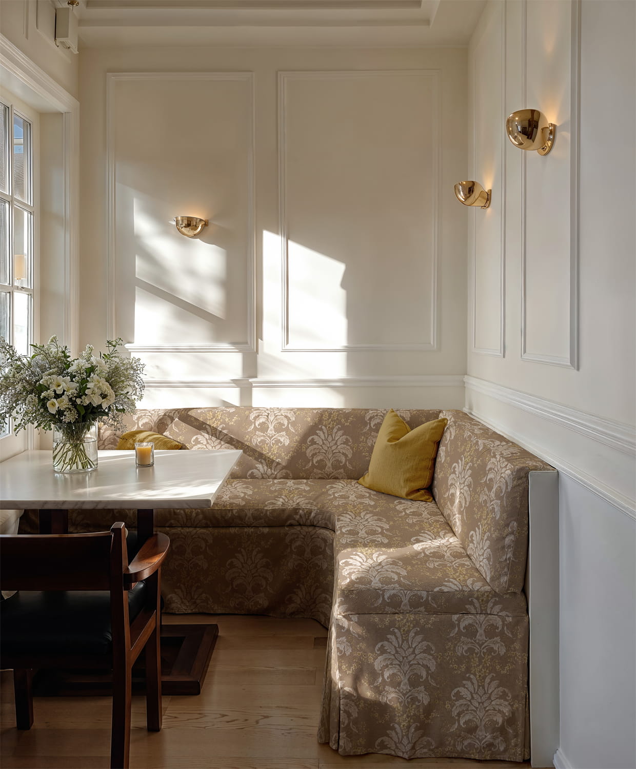 Stoff French Damask - Papyrus