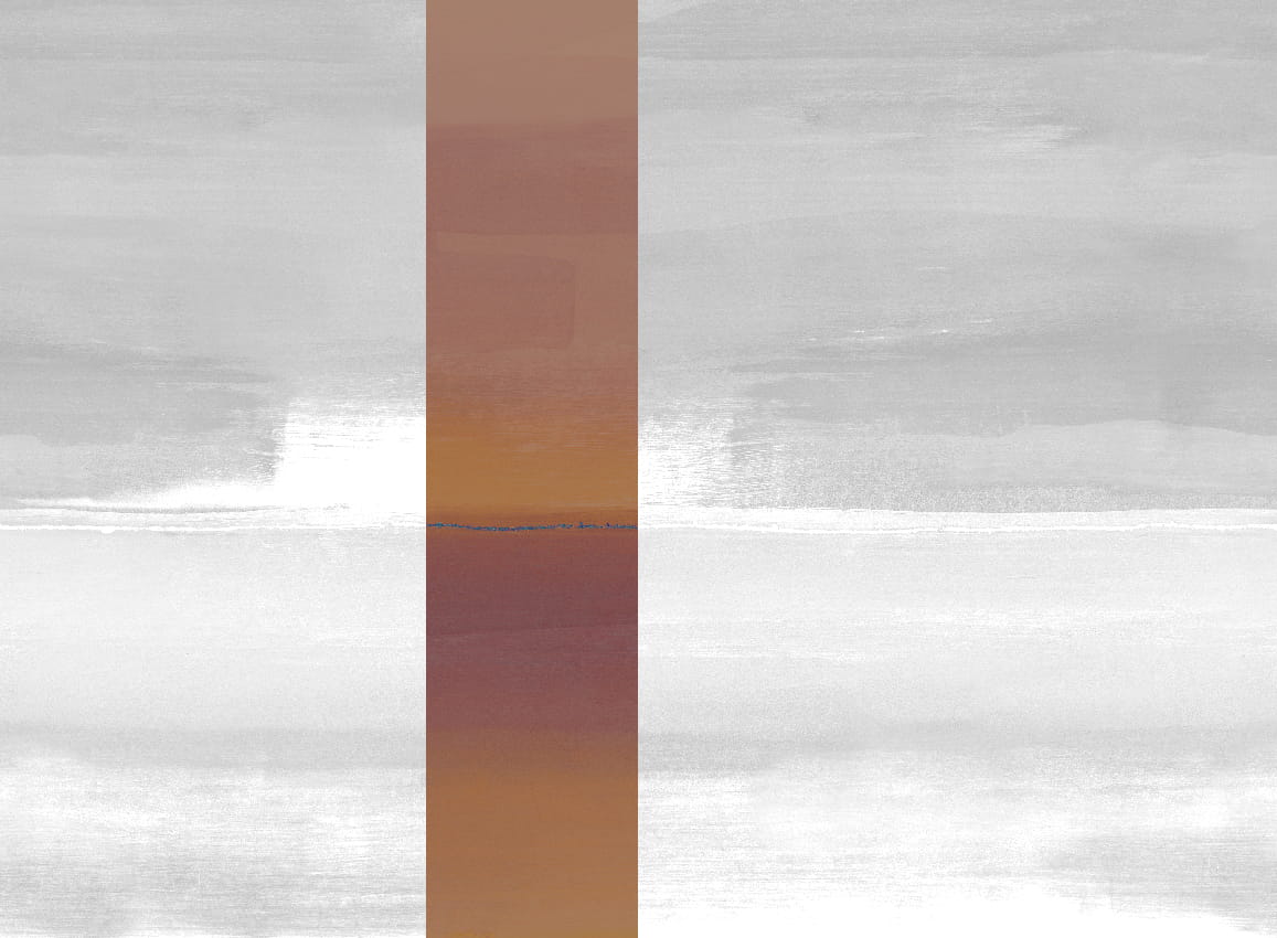 Wandbild Alegranza - Orange Panel 3