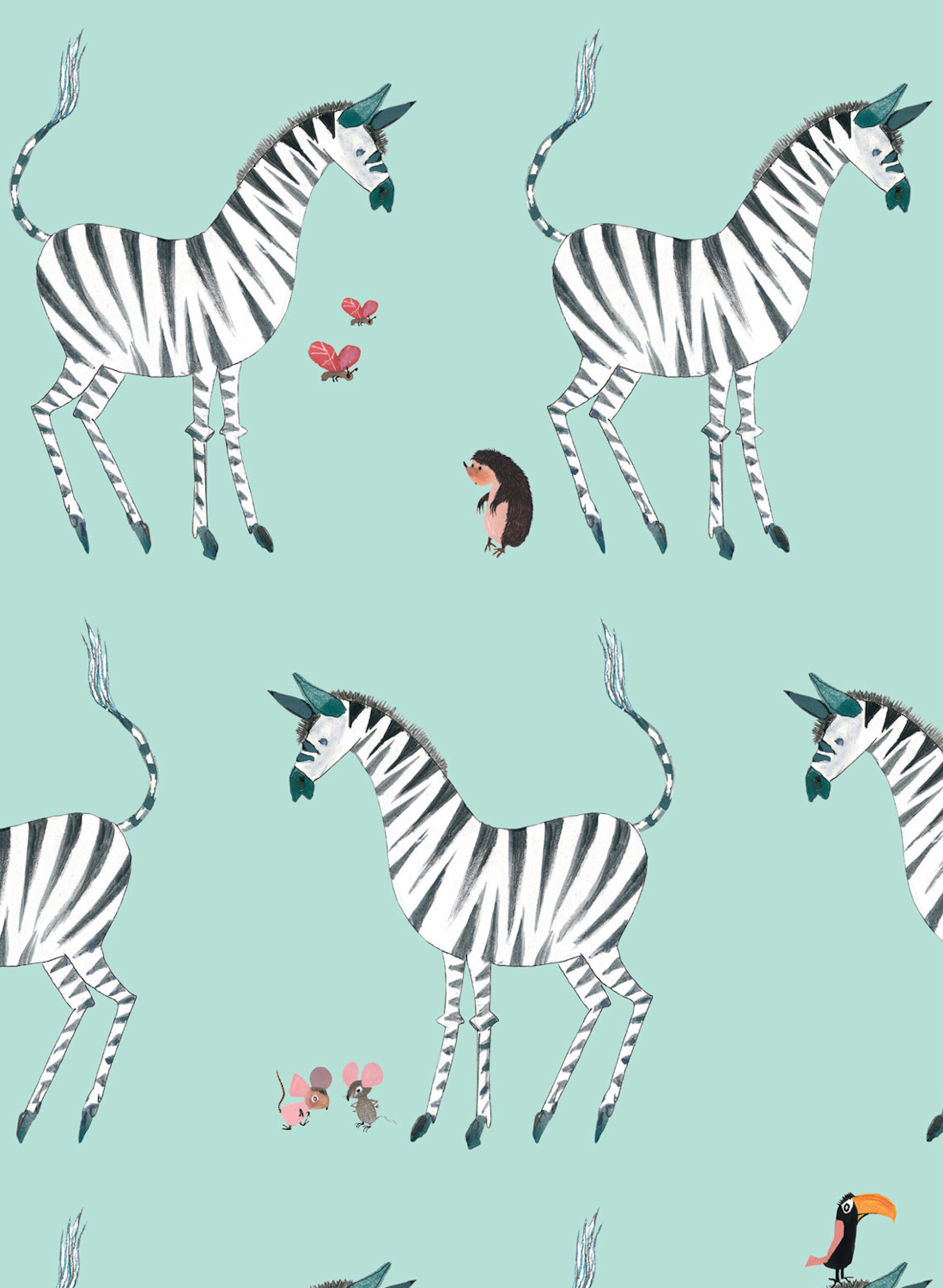 Tapete Zebra - Mint