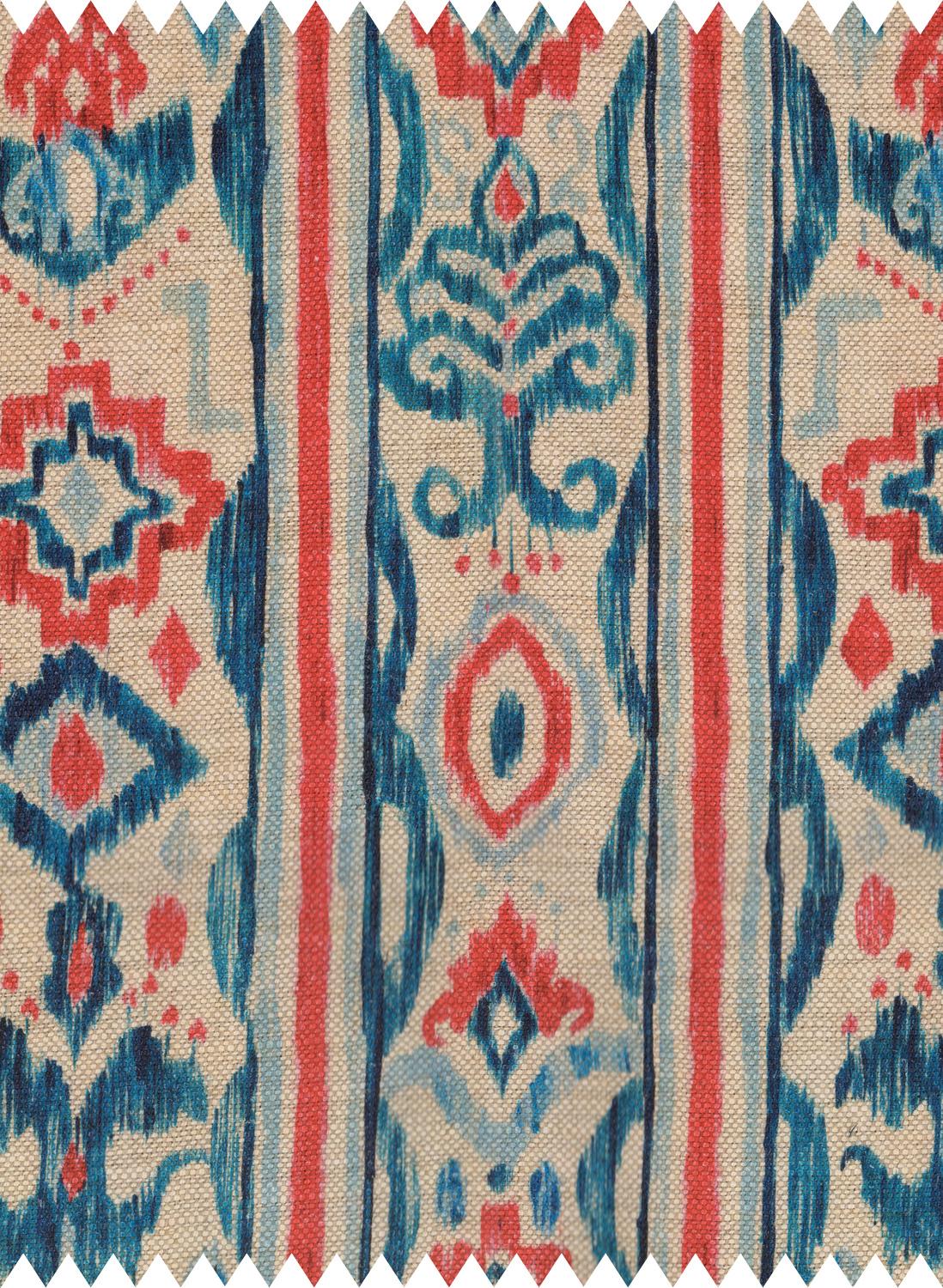 Fabric Mediterraneo Ikat - Linen