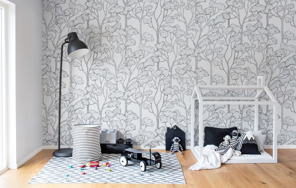 Wandbild Animal Tree - White