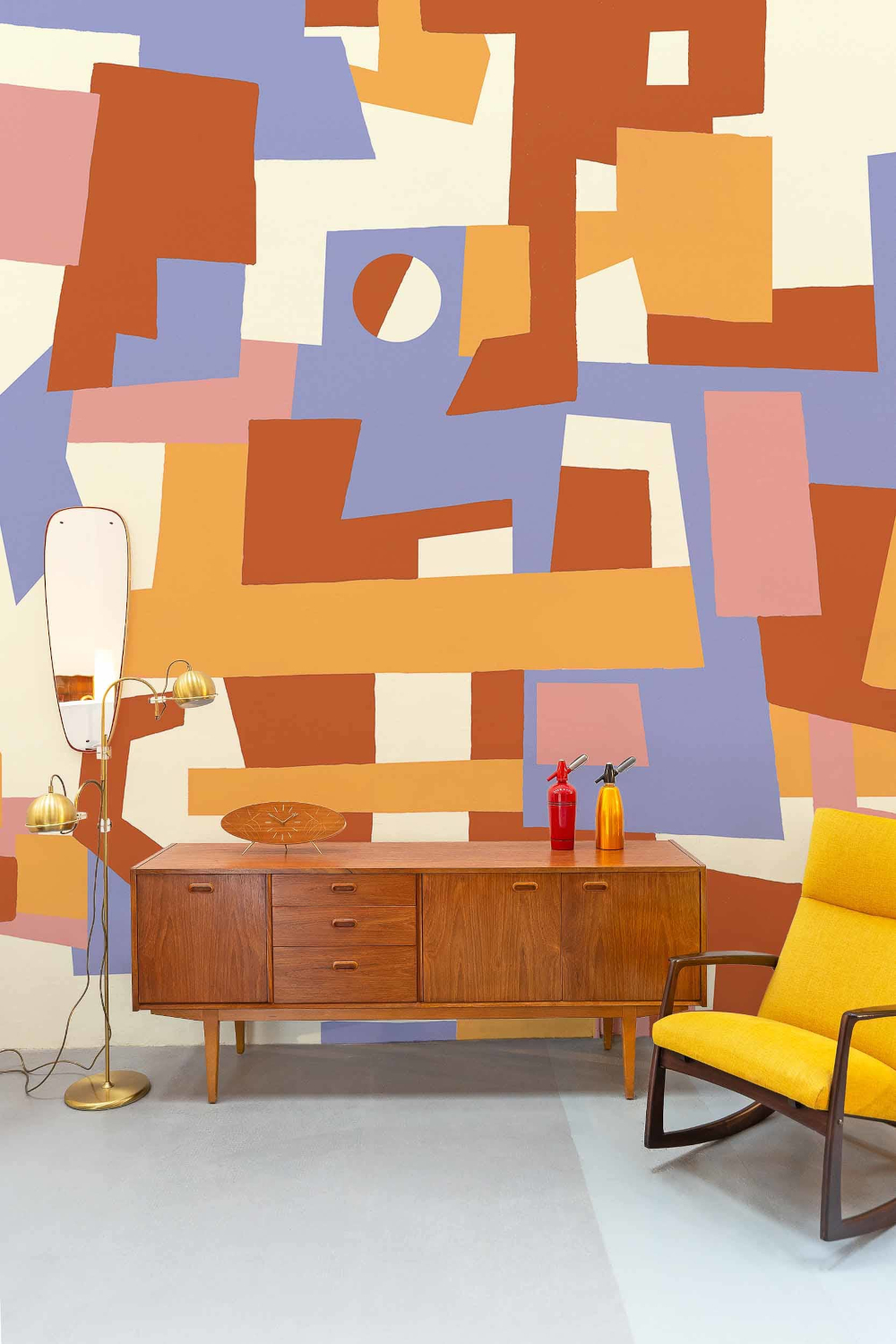 Wandbild Cubic Experience - Orange