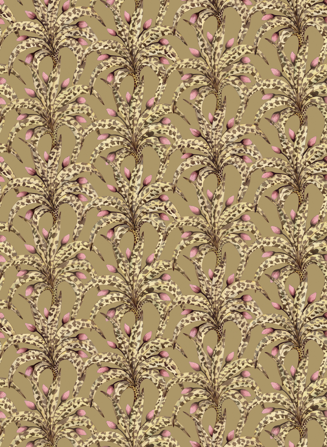 Tapete Afrika Damask - Safari & Blush