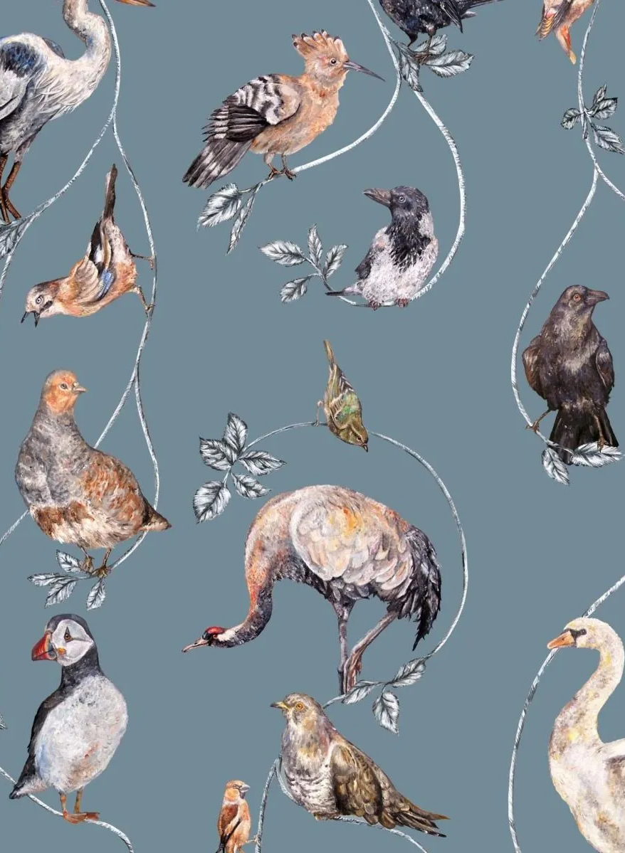 Mural Flights of Fancy - Duck Egg