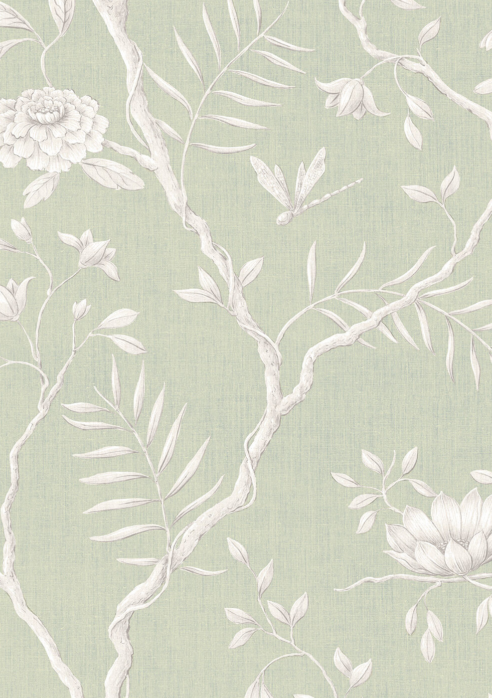 Wallpaper Jasper Peony - Eau de Nil