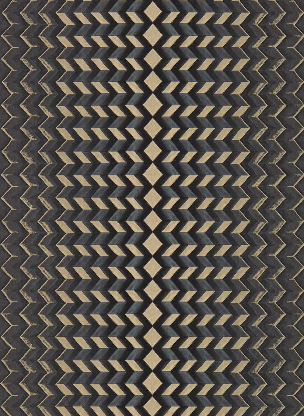 Tapete Fragment - Charcoal/ Gold