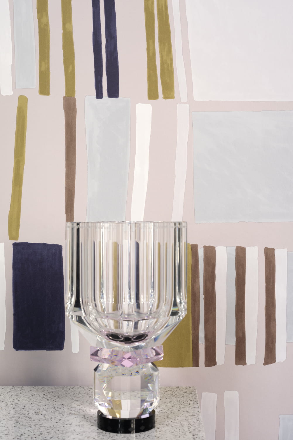 Tapete Renaissance - Violett /Ocker