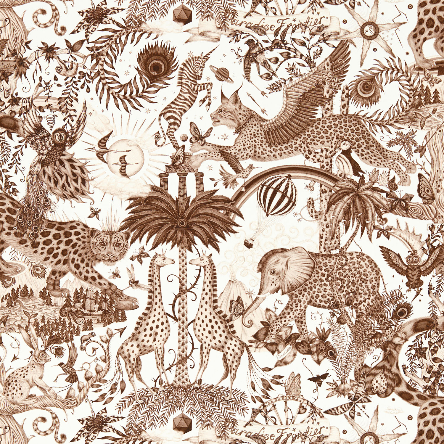 Tapete Paradise Lost - Sepia