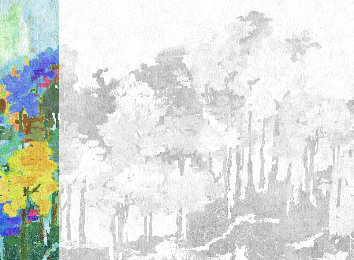 Wandbild Funes - Multicolor Panel 1