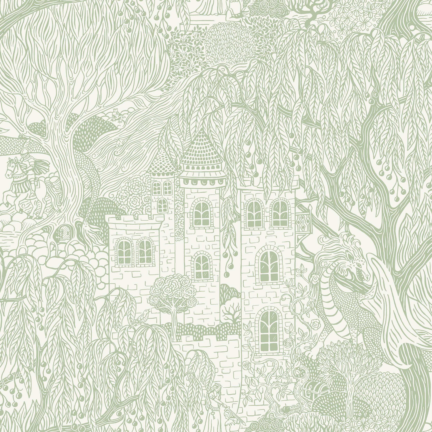 Tapete Kingdom of the Willow - 8144