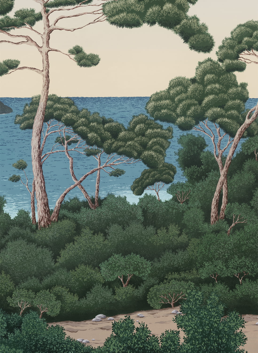 Wandbild Port Cros - Original Panel C
