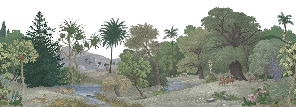 Wandbild Jungle Land - Color B