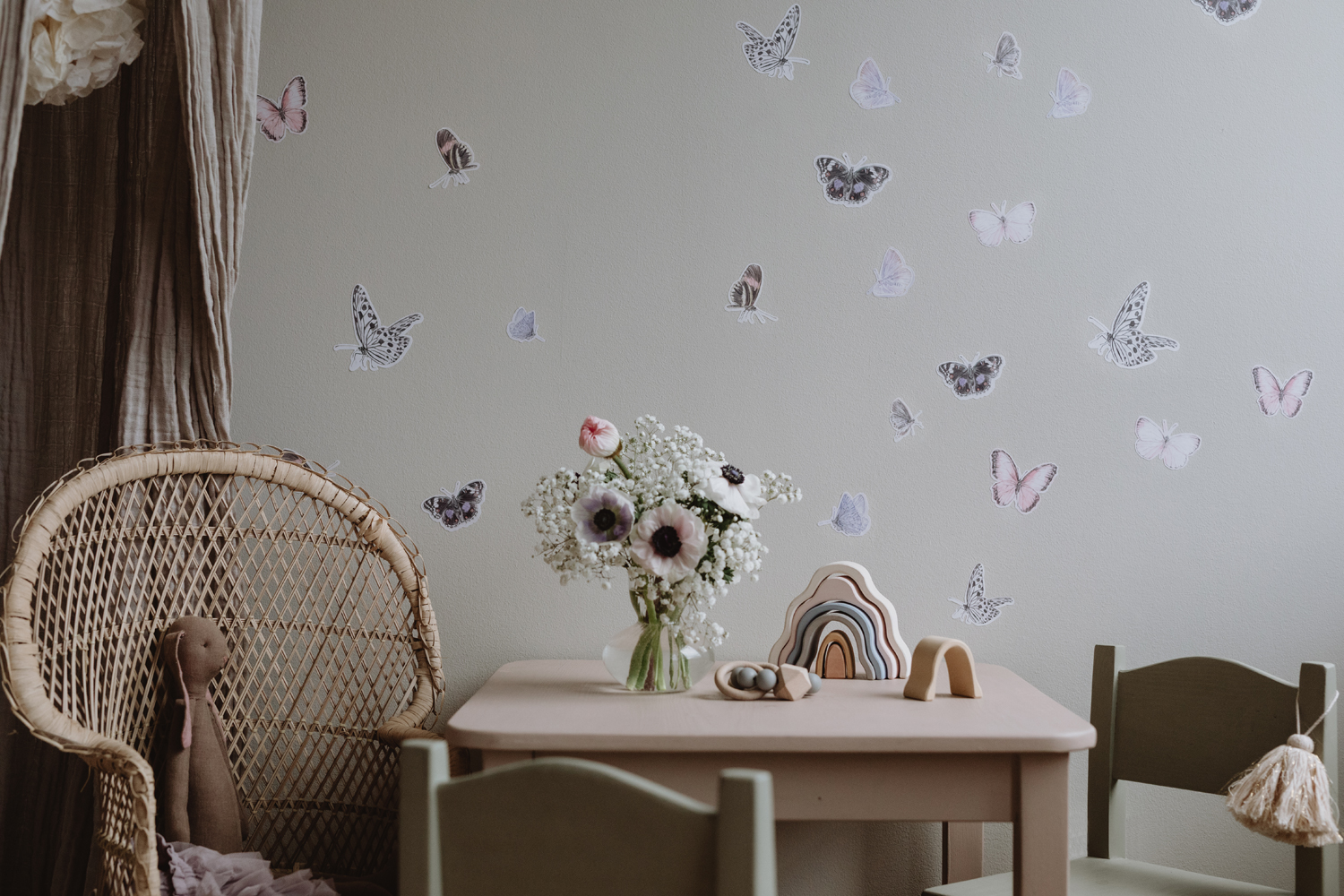 Wandsticker Butterfly - Blush