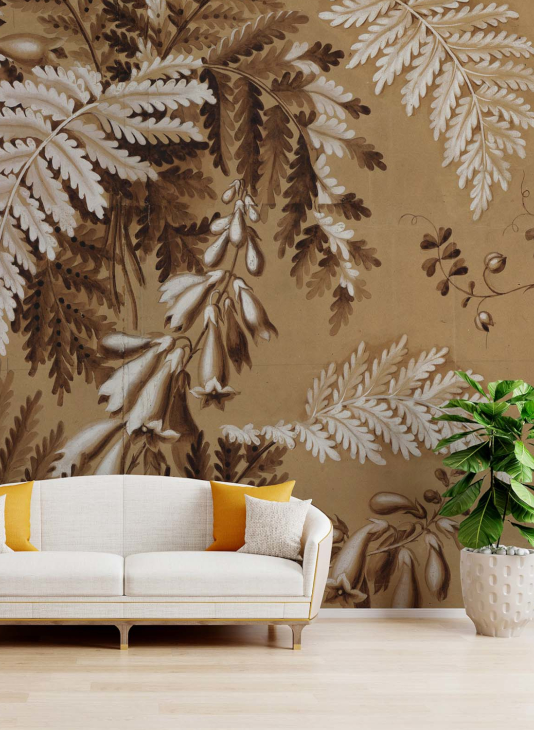 Wandbild Big Pattern Feuilles