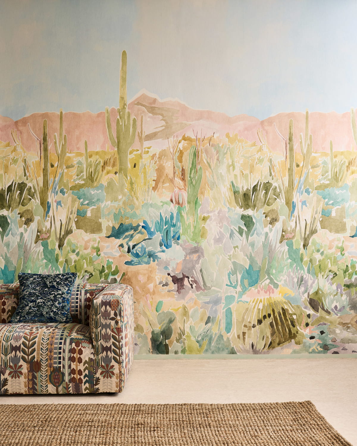 Wandbild Saltillo - Grounded/ Succulent/ Haze