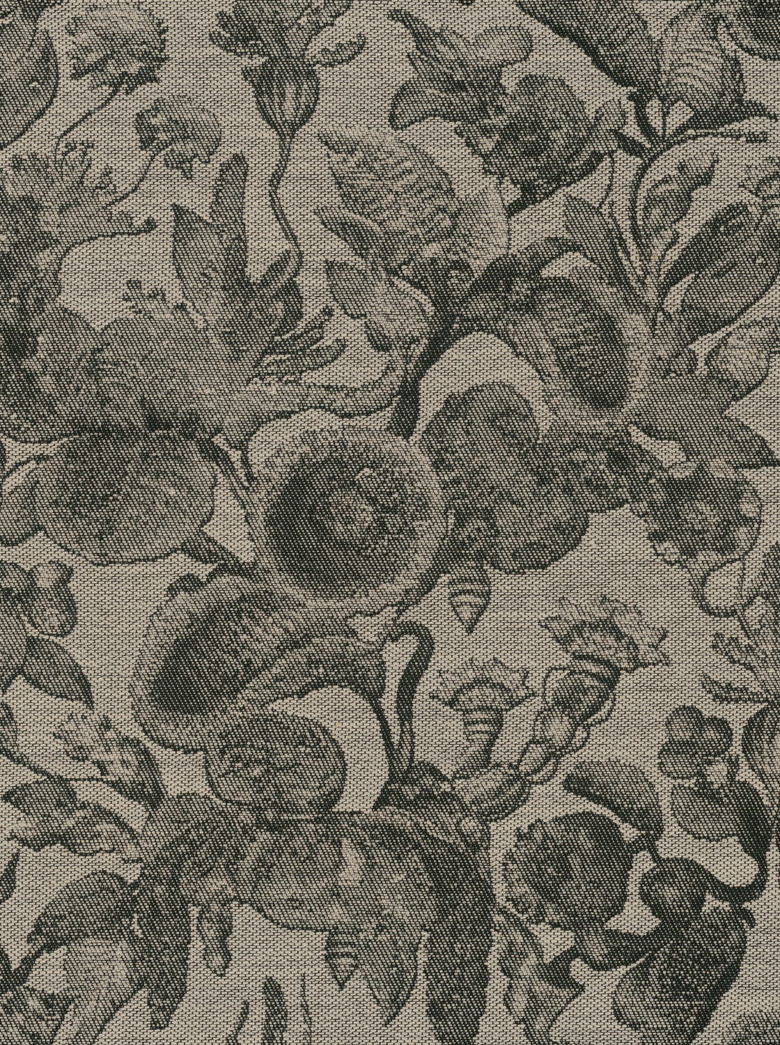 Tapete Coccinella Bella Jacquard - Black/ Ivory