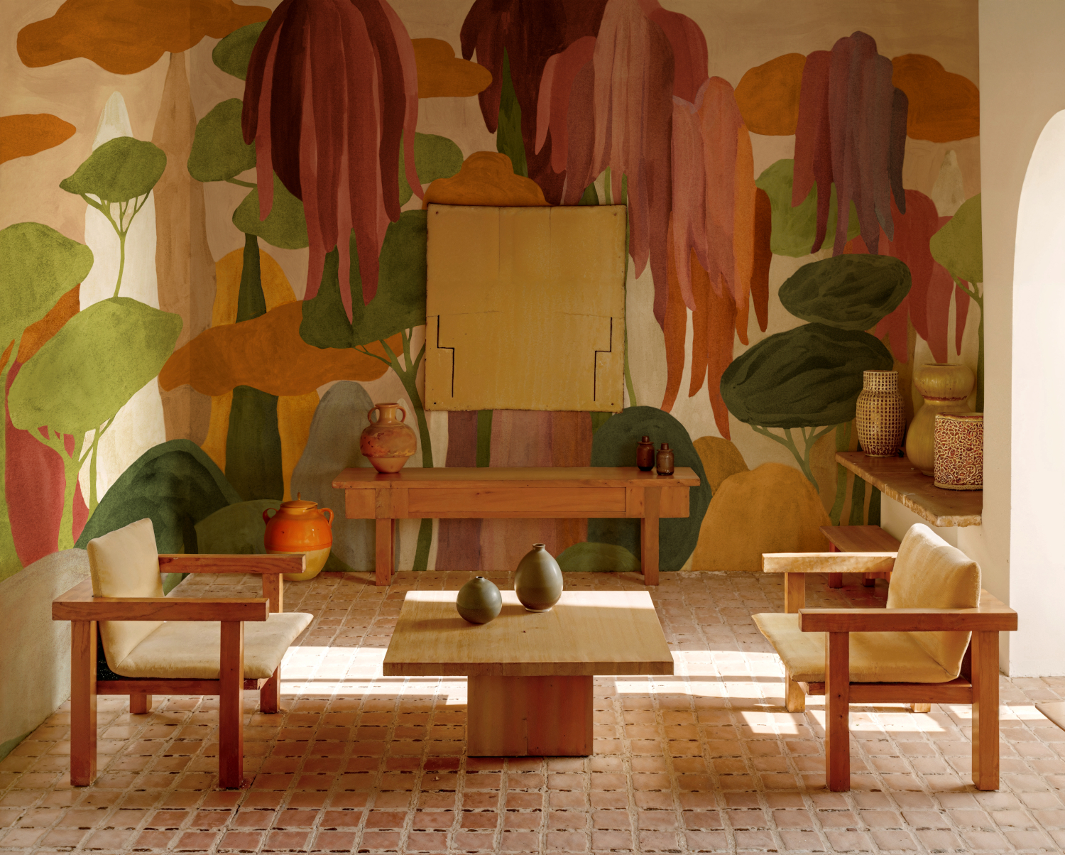 Wandbild Camécuaro Bamboo - Cactus