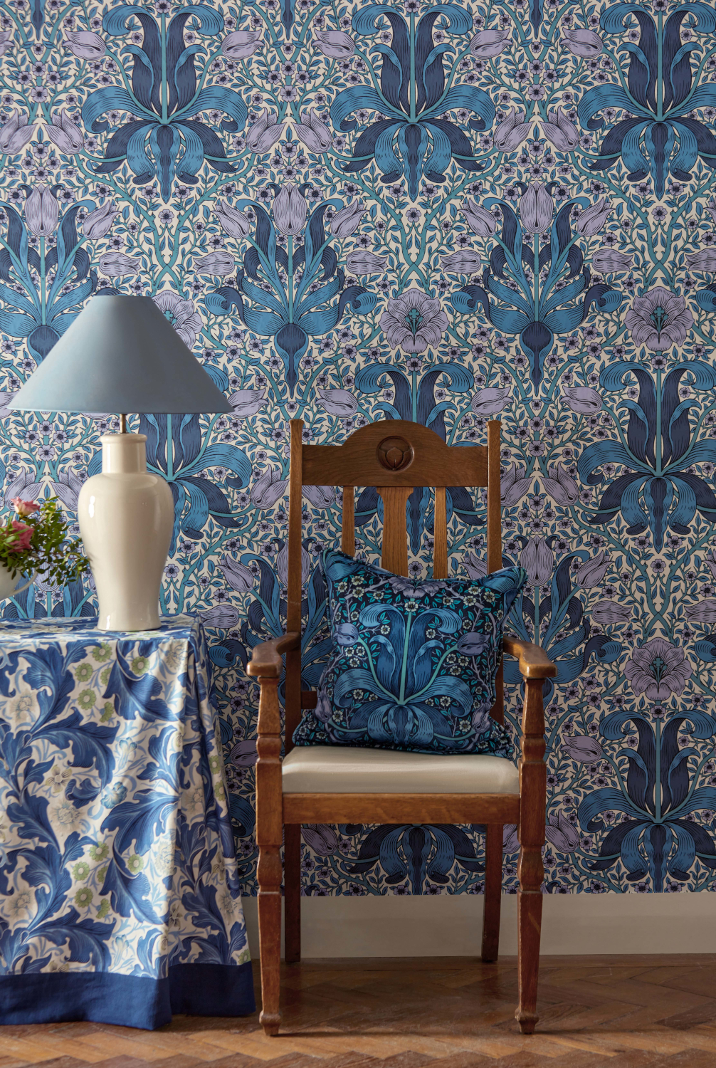 Tapete Spring Thicket - Indigo/ Lilac