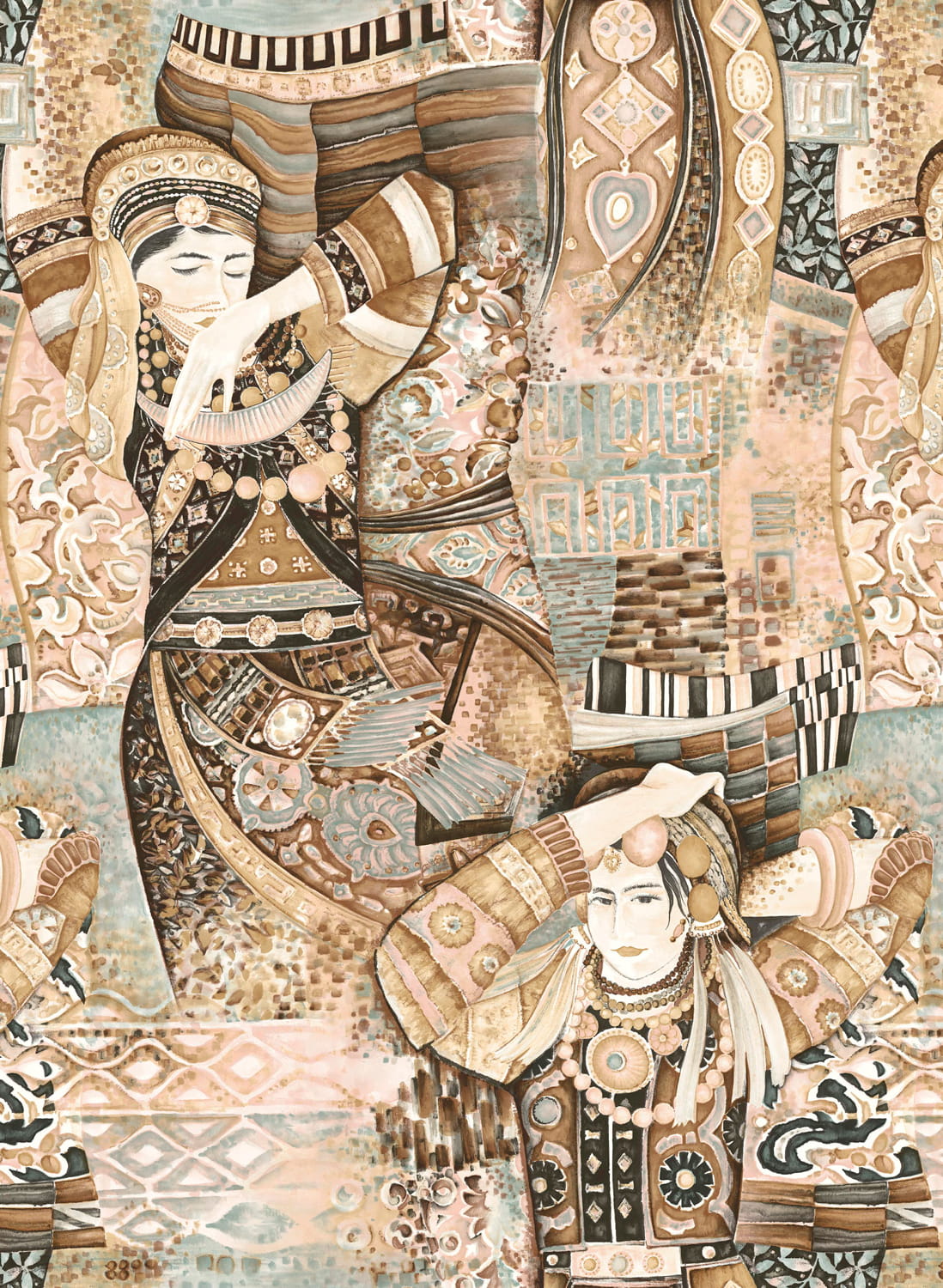 Tapete Odisha Dance - Pure Cashmere