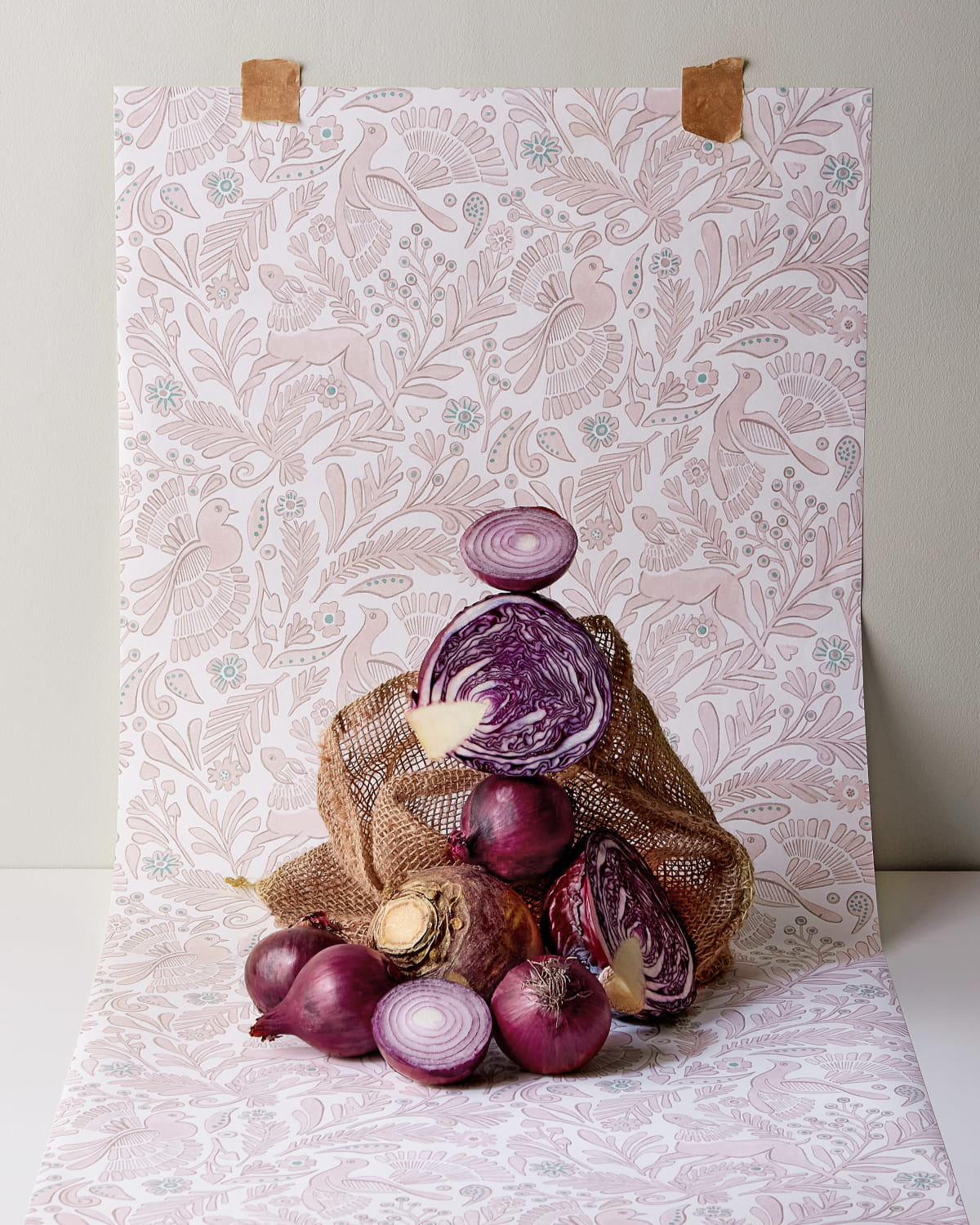 Tapete Dove & Deer - Lilac