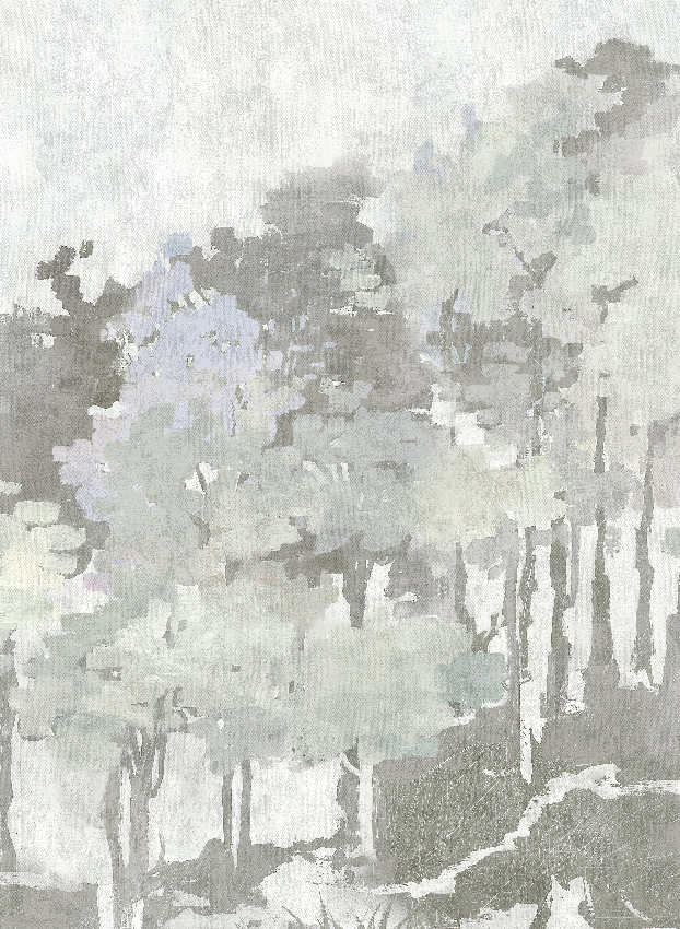Wandbild Funes - Grey Panel 3