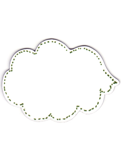 Sian Zeng Magnet Thought & Speech Bubbles - Speech Bubble Green