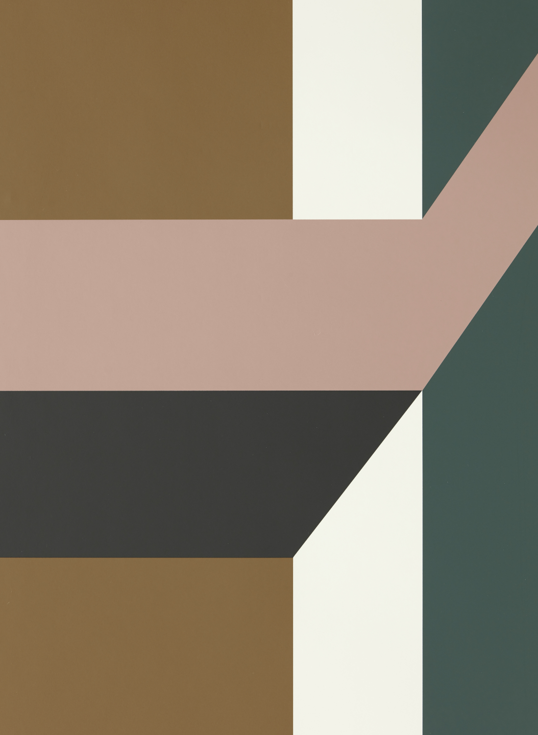 Tapete Impact Geo - Muddy Amber/ Tuscan Pink/ Huntsman Green