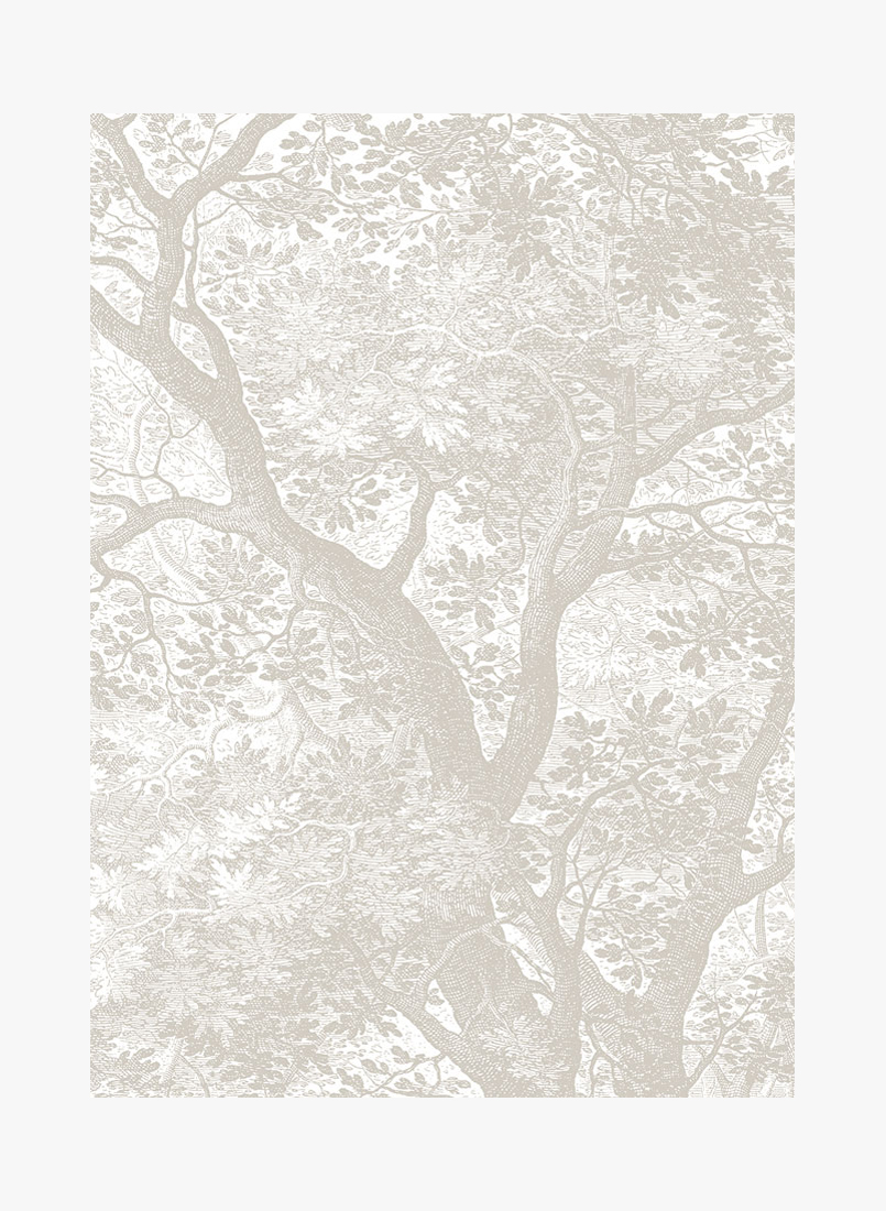Wandbild Engraved Landscapes Grey 1 - M - 2m
