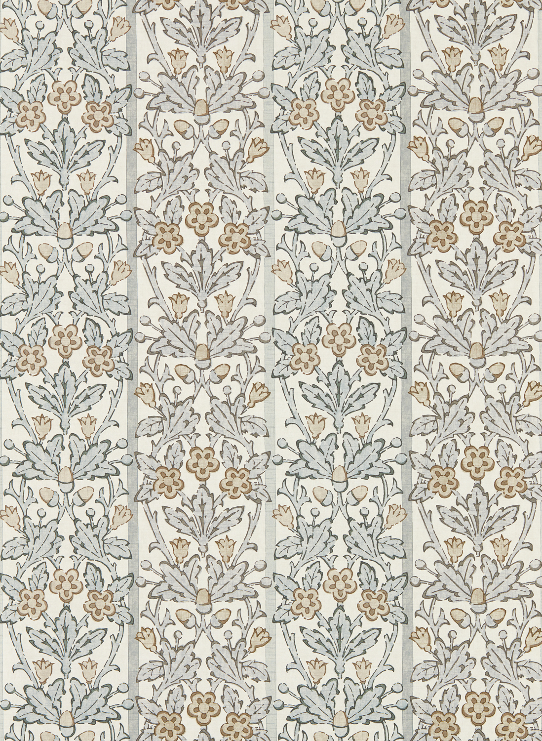 Tapete Oak & Blossom - Mineral Blue/ Linen