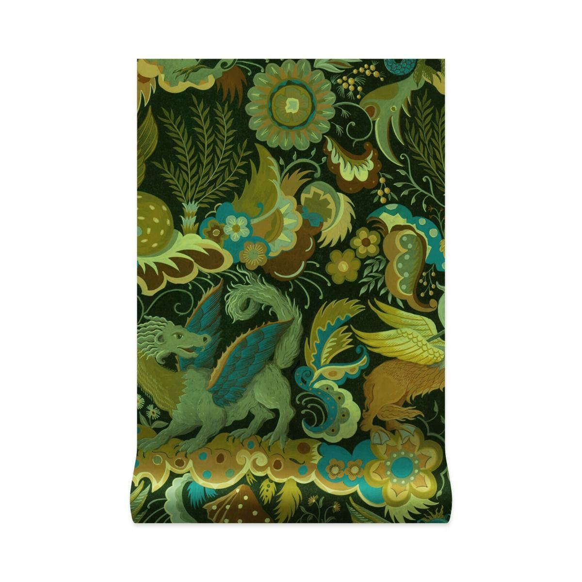 Tapete Phantasia - Emerald Green