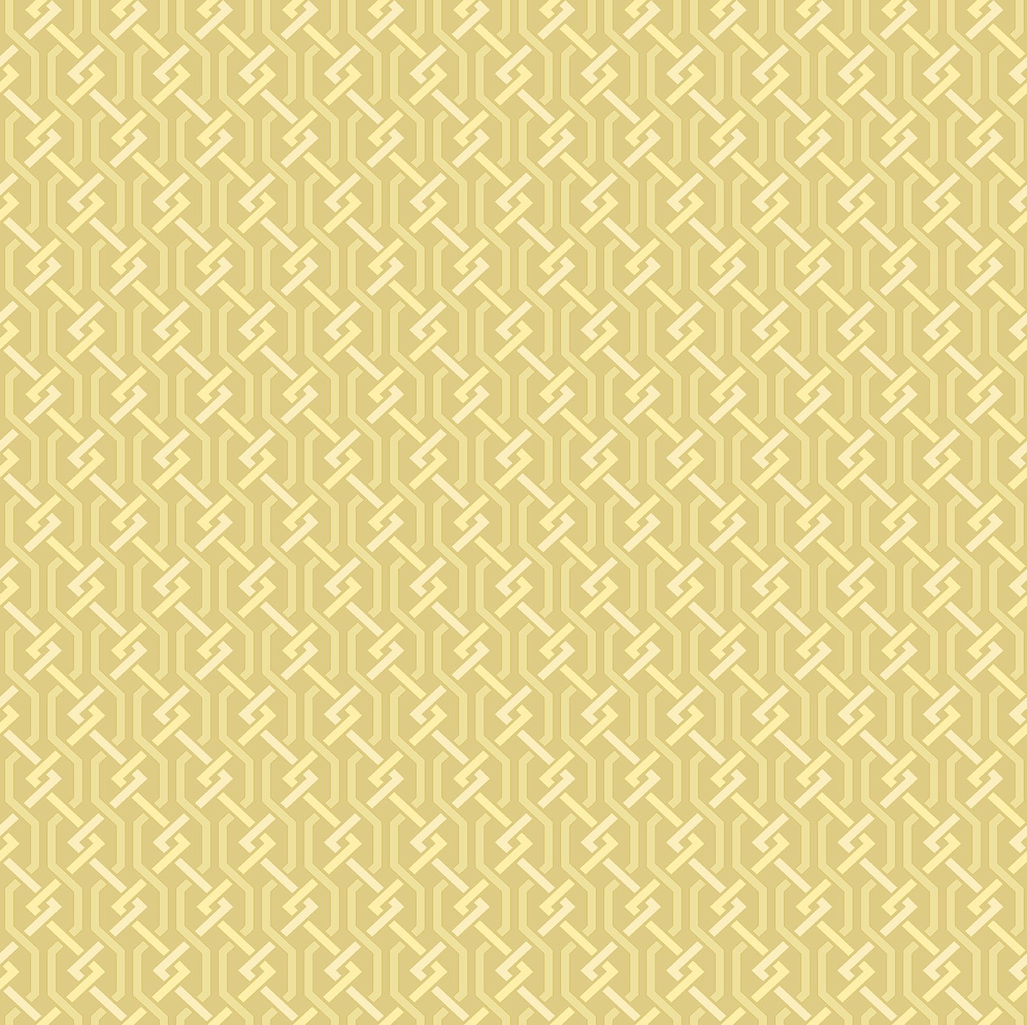 Wallpaper Fretwork - Marigold & Ochre