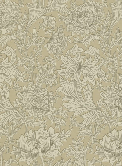 Tapete Chrysanthemum Toile - Ivory/ Gold