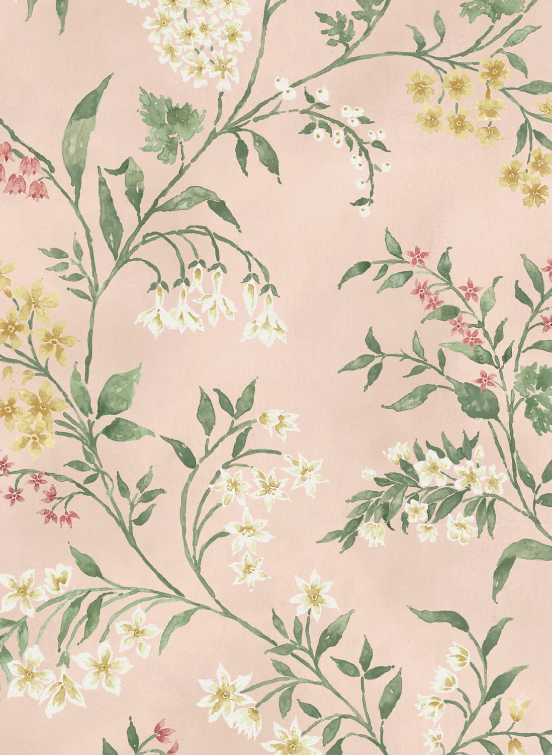 Tapete Almora - Pink/ Yellow/ Sage