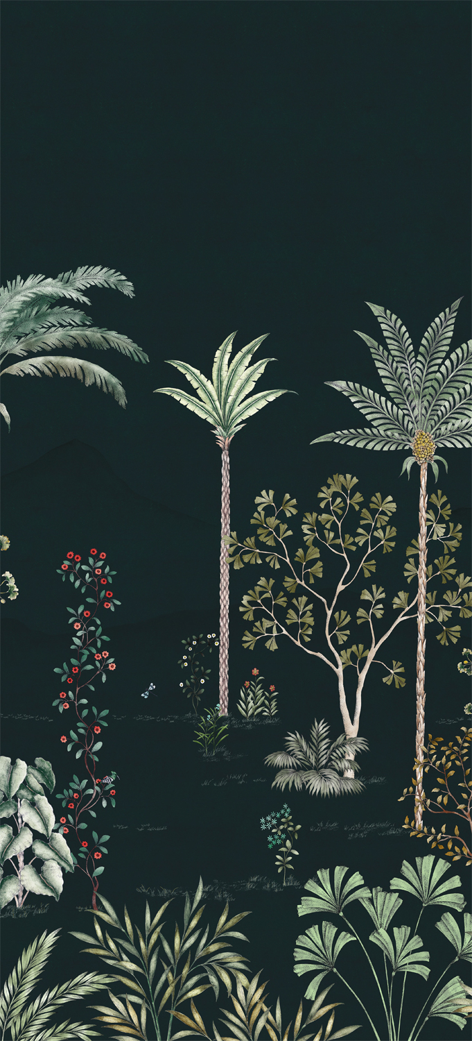 Wandbild Jardin des Oiseaux Nuit - Panel B