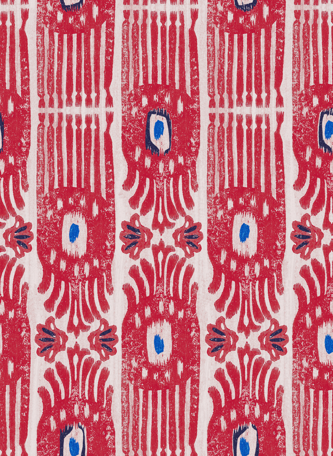 Tapete Ikat - Raspberry Ripple