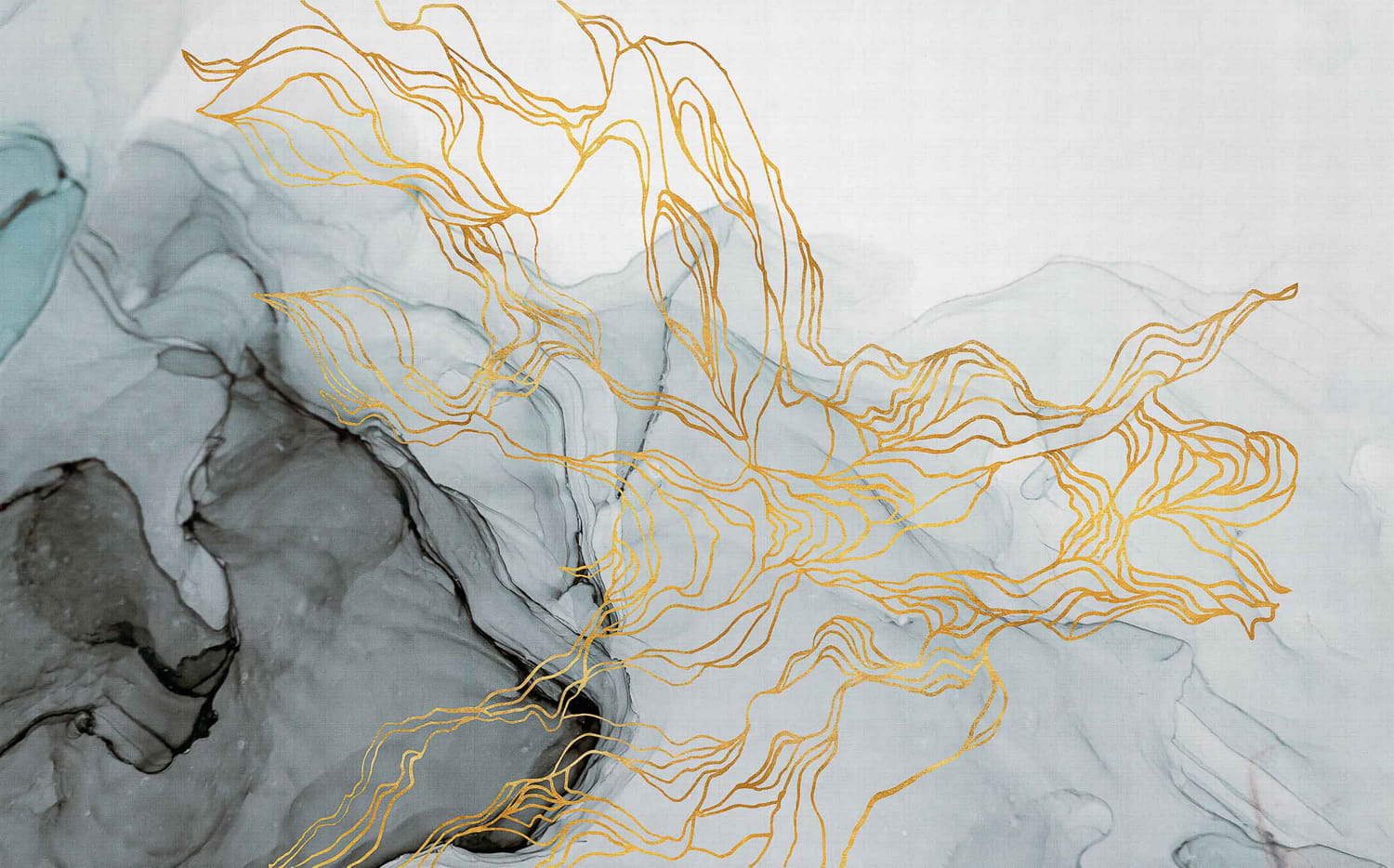 Wandbild Aurora Borealis - Metallic